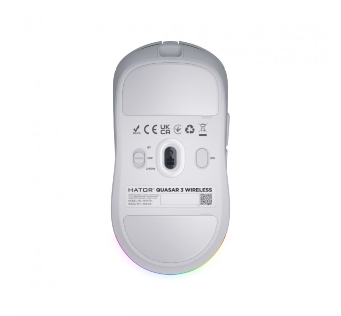 Hator Миша бездротова Hator Quasar 3 Wireless White (HTM731)