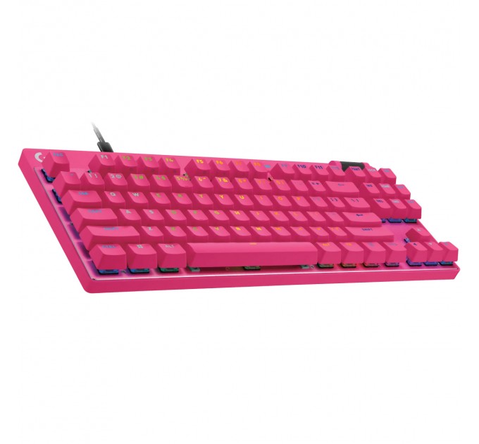 Logitech Клавiатура Logitech G PRO X TKL Rapid Magenta (920-013253)