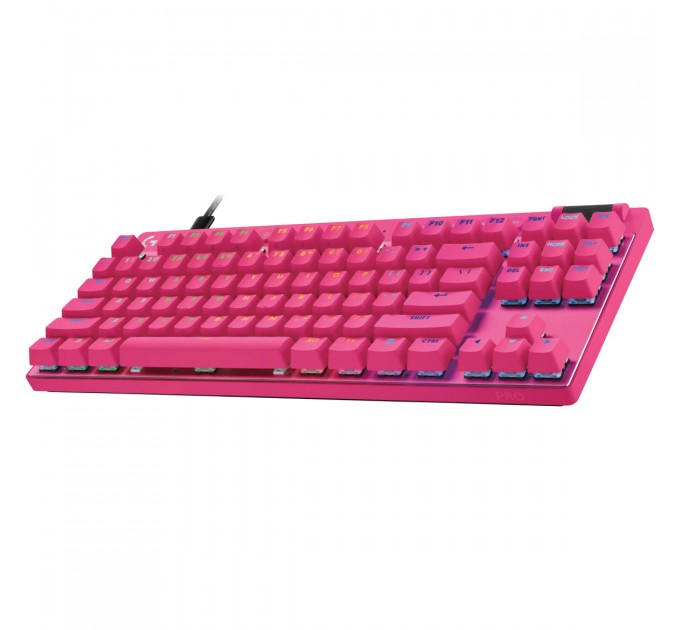 Logitech Клавiатура Logitech G PRO X TKL Rapid Magenta (920-013253)
