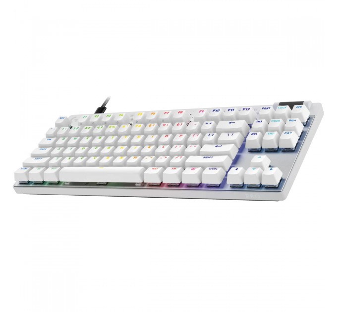 Logitech Клавiатура Logitech G PRO X TKL Rapid White (920-013242)