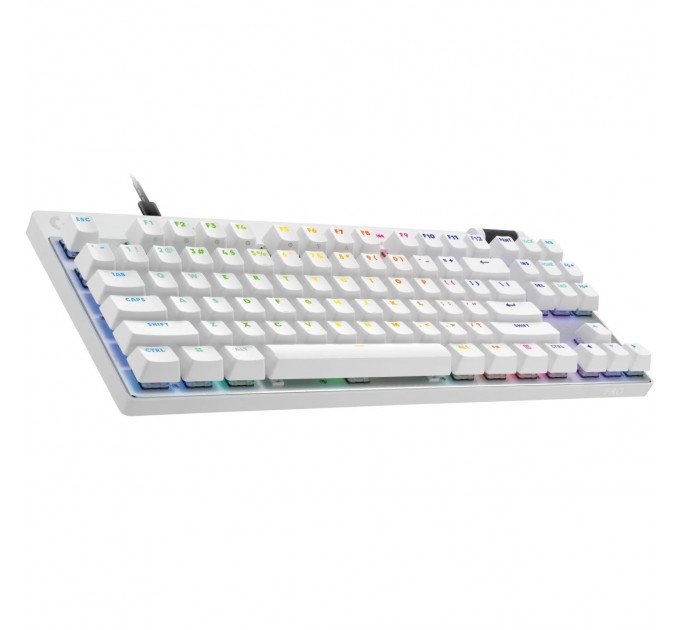 Logitech Клавiатура Logitech G PRO X TKL Rapid White (920-013242)