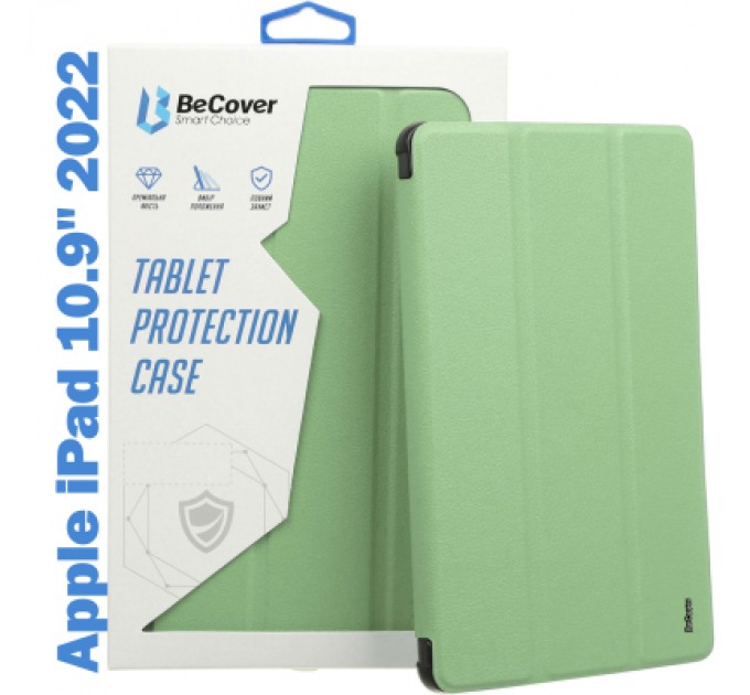 BeCover Чохол до планшета BeCover Tri Fold Soft TPU Silicone Apple iPad 10.9" 2022 Green (708520)