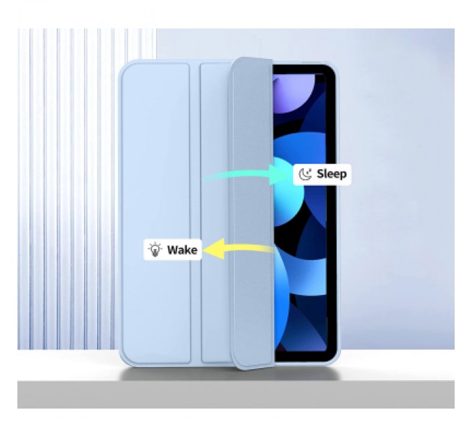 BeCover Чохол до планшета BeCover Tri Fold Soft TPU Silicone Apple iPad 10.9" 2022 Light Blue (708522)