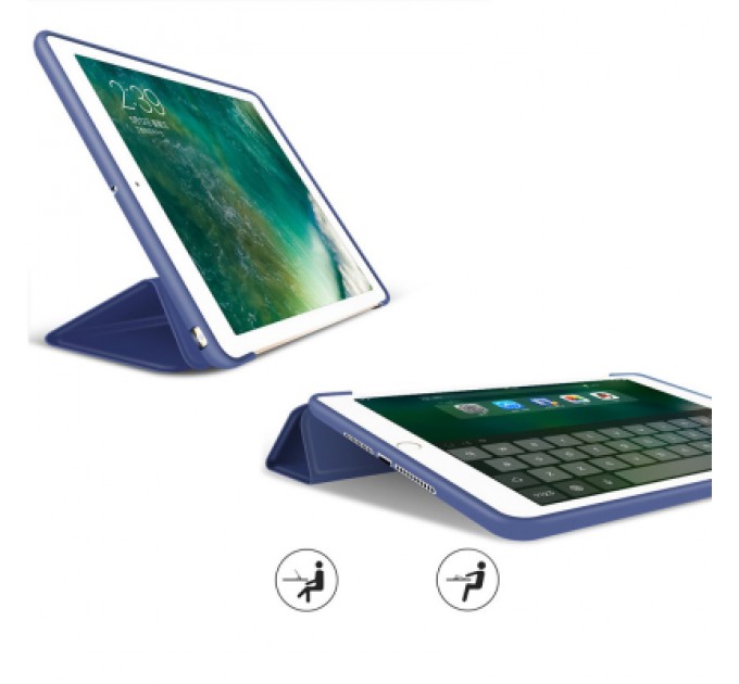 BeCover Чохол до планшета BeCover Tri Fold Soft TPU Silicone Apple iPad 10.2 2019/2020/2021 Deep Blue (706882)