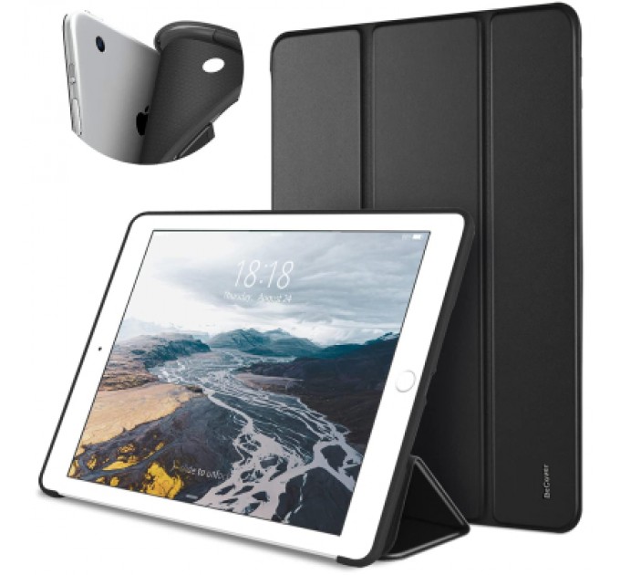 BeCover Чохол до планшета BeCover Tri Fold Soft TPU Silicone Apple iPad 9.7 2017/2018 A1822/A1823/A1893/A1954 Black (706875)