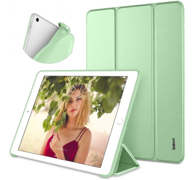 BeCover Чохол до планшета BeCover Tri Fold Soft TPU Silicone Apple iPad 9.7 2017/2018 A1822/A1823/A1893/A1954 Green (706878)