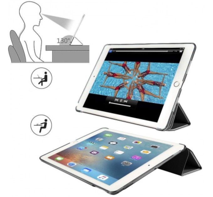 BeCover Чохол до планшета BeCover Tri Fold Hard Apple iPad 9.7 2017/2018 A1822/A1823/A1893/A19 (706863)