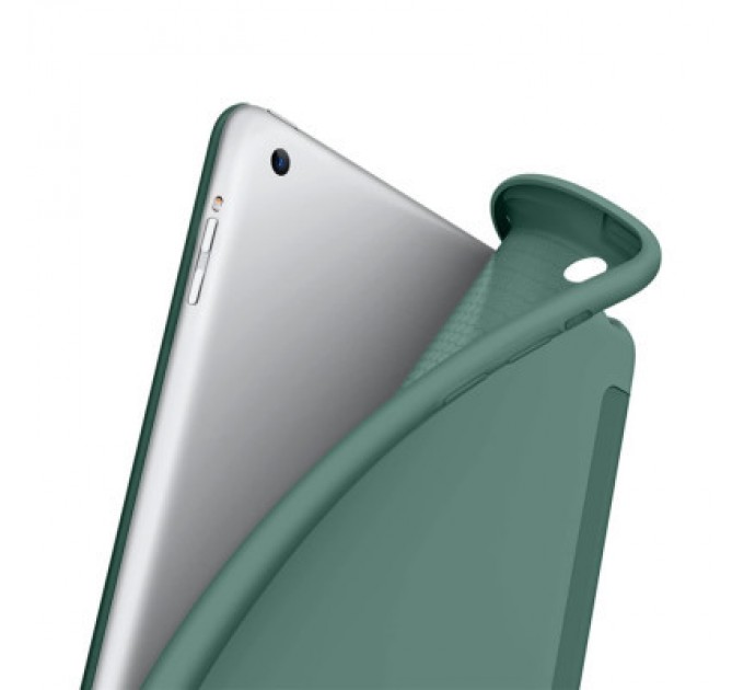 BeCover Чохол до планшета BeCover Tri Fold Soft TPU Silicone Apple iPad 9.7 2017/2018 A1822/A1823/A1893/A1954 Dark Green (711129)