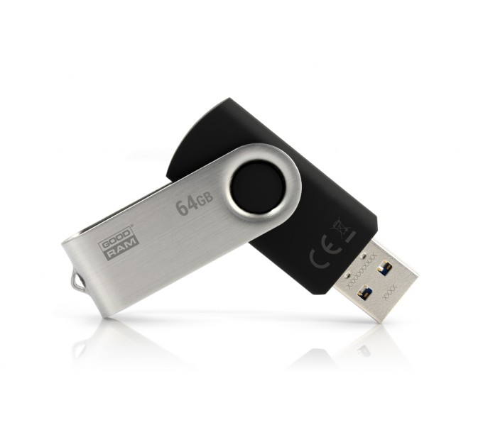 Goodram Флеш-накопичувач USB3.2 64GB Goodram UTS3 (Twister) Black (UTS3-0640K0R11)