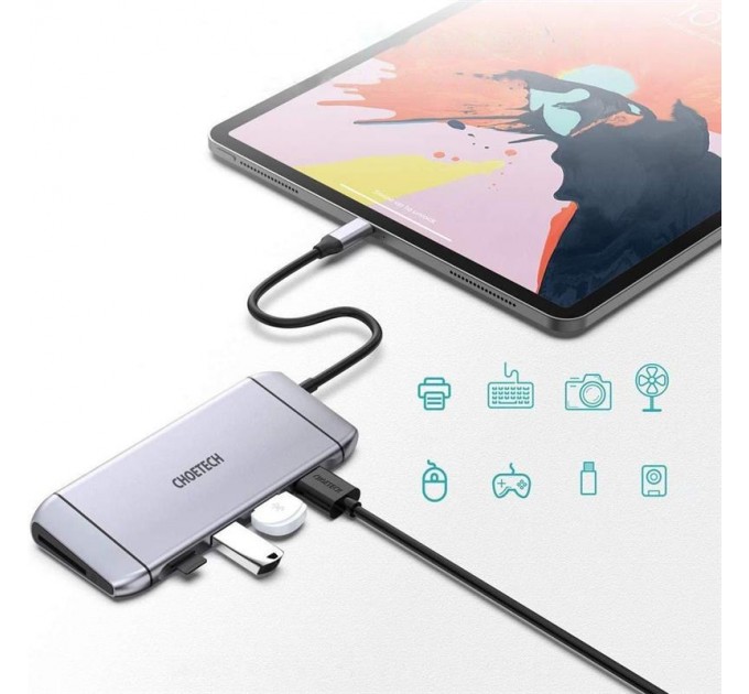 Choetech Концентратор Choetech HUB-M15 9 in 1 USB-C Multiport Adapter