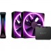 NZXT Кулер до корпусу NZXT F120RGB Duo-120mm Dual-sideRGB Fan-Tripl (RF-D12TF-B1)
