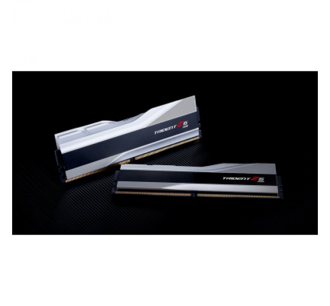 G.Skill Модуль пам'яті для комп'ютера DDR5 32GB (2x16GB) 6000 MHz Trident Z5 RGB Silver G.Skill (F5-6000J4040F16GX2-TZ5RS)