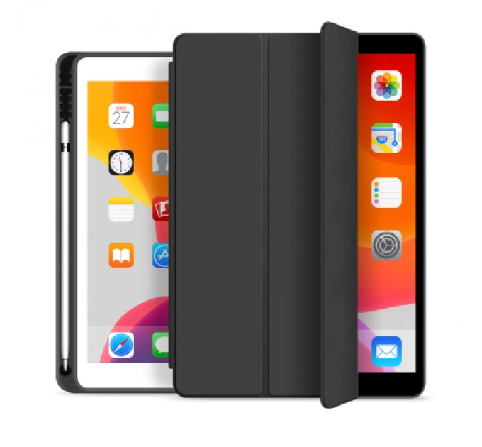 BeCover Чохол до планшета BeCover Tri Fold Soft TPU mount Apple Pencil Apple iPad 10.2 2019/2020/2021 Black (706742)