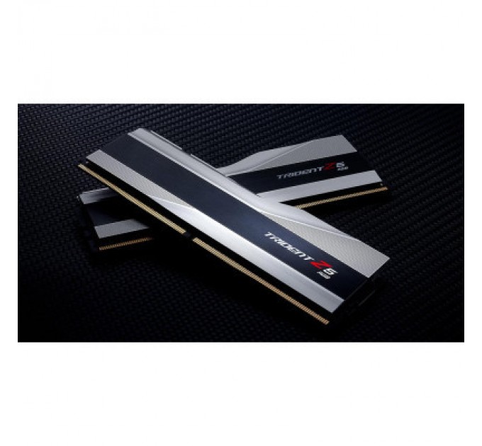 G.Skill Модуль пам'яті для комп'ютера DDR5 32GB (2x16GB) 7800 MHz Trident Z5 RGB Silver G.Skill (F5-7800J3646H16GX2-TZ5RS)