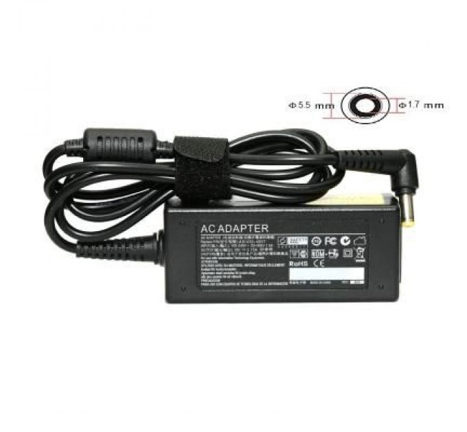 PowerPlant Блок живлення до ноутбуку PowerPlant ACER 220V, 19V 40W 2.15A (5.5*1.7) (AC40F5517)