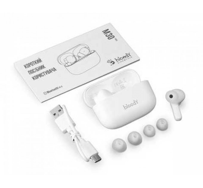 A4Tech Bluetooth-гарнітура A4Tech Bloody M30 White