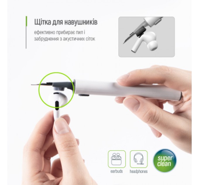 ColorWay Універсальний чистячий набір ColorWay Cleaning Pen, for Earphones, 3 in 1 (CW-1131)