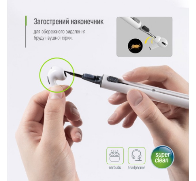 ColorWay Універсальний чистячий набір ColorWay Cleaning Pen, for Earphones, 3 in 1 (CW-1131)