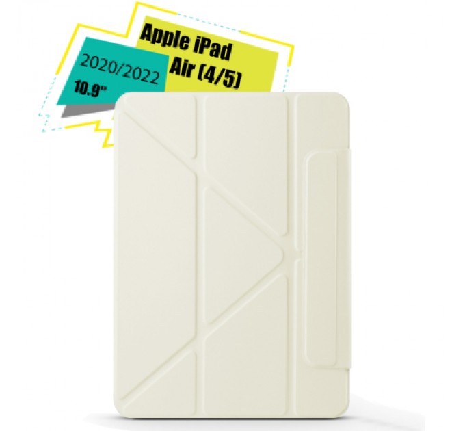 BeCover Чохол до планшета BeCover Ultra Slim Origami Flex Apple iPad Air (4/5) 2020/2022 10.9" Beige (712953)