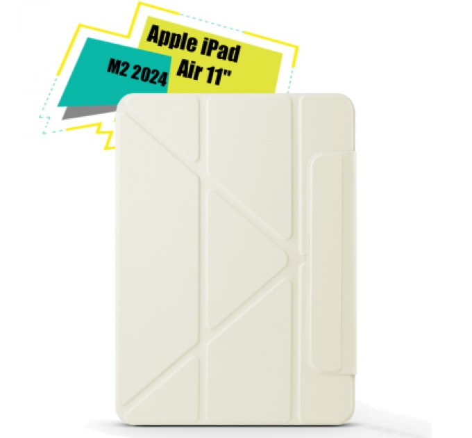 BeCover Чохол до планшета BeCover Ultra Slim Origami Flex Apple iPad Air 11" M2 2024 Beige (712957)