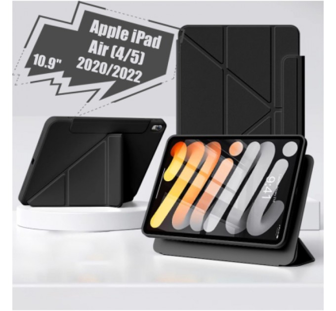 BeCover Чохол до планшета BeCover Ultra Slim Origami Magnetic Apple iPad Air (4/5) 2020/2022 10.9" Black (712973)