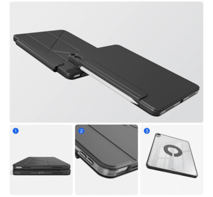 BeCover Чохол до планшета BeCover Ultra Slim Origami Magnetic Apple iPad Air 11" M2 2024 Black (712975)