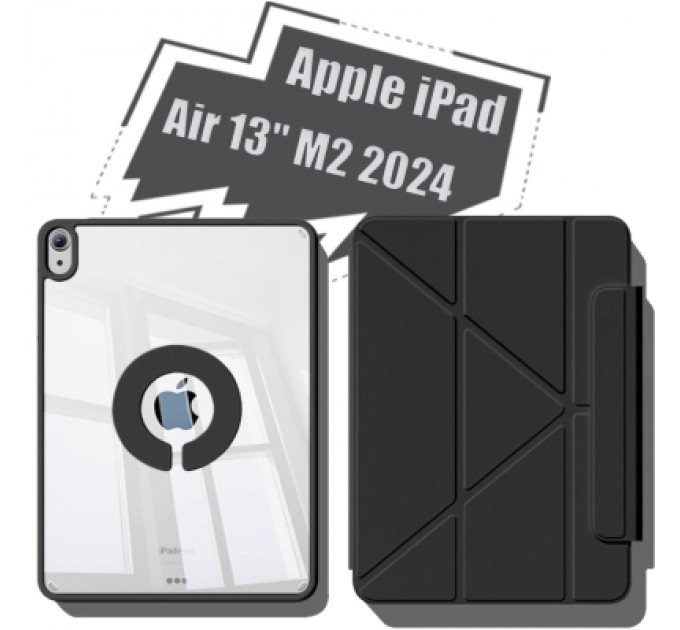 BeCover Чохол до планшета BeCover Ultra Slim Origami Magnetic Apple iPad Air 13" M2 2024 Black (712980)
