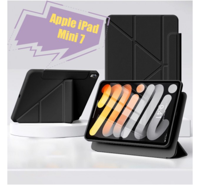 BeCover Чохол до планшета BeCover Ultra Slim Origami Magnetic Apple iPad Mini 7 2024 Black (712969)