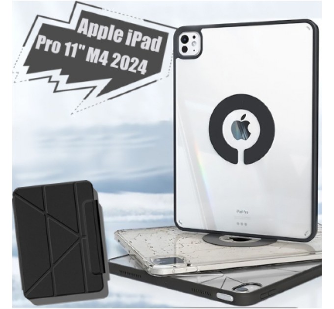 BeCover Чохол до планшета BeCover Ultra Slim Origami Magnetic Apple iPad Pro 11" M4 2024 Black (712977)
