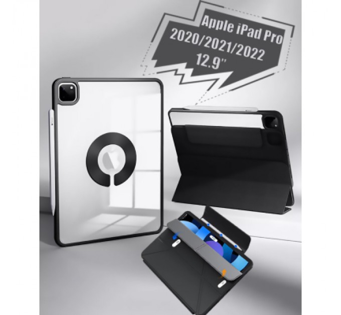 BeCover Чохол до планшета BeCover Ultra Slim Origami Magnetic Apple iPad Pro 12.9 2020/2021/2022 Black (712979)