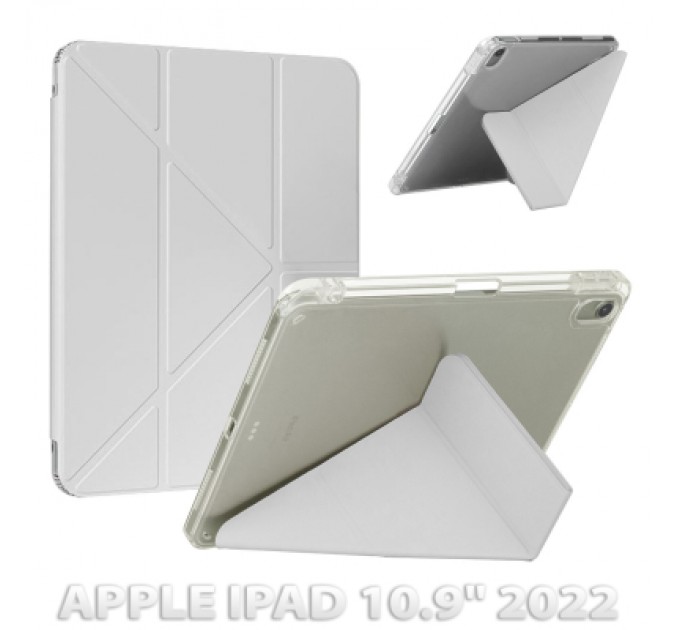 BeCover Чохол до планшета BeCover Ultra Slim Origami Transparent Apple iPad 10.9" 2022 Gray (712939)