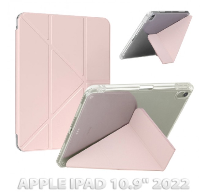 BeCover Чохол до планшета BeCover Ultra Slim Origami Transparent Apple iPad 10.9" 2022 Pink (712940)