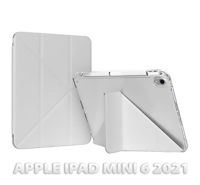 BeCover Чохол до планшета BeCover Ultra Slim Origami Transparent Apple iPad Mini 6 2021 Gray (712931)
