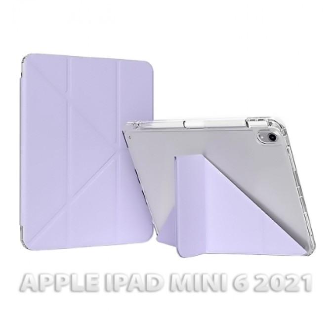 BeCover Чохол до планшета BeCover Ultra Slim Origami Transparent Apple iPad Mini 6 2021 Purple (712933)