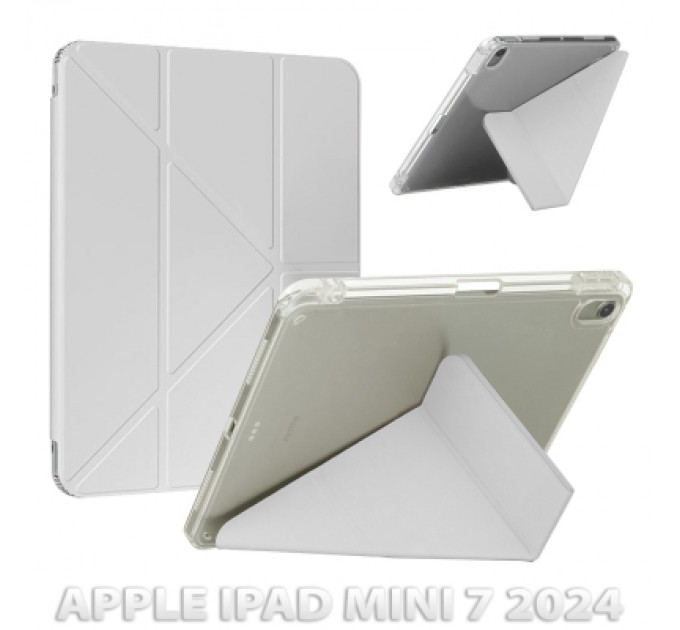 BeCover Чохол до планшета BeCover Ultra Slim Origami Transparent Apple iPad Mini 7 2024 Gray (712935)