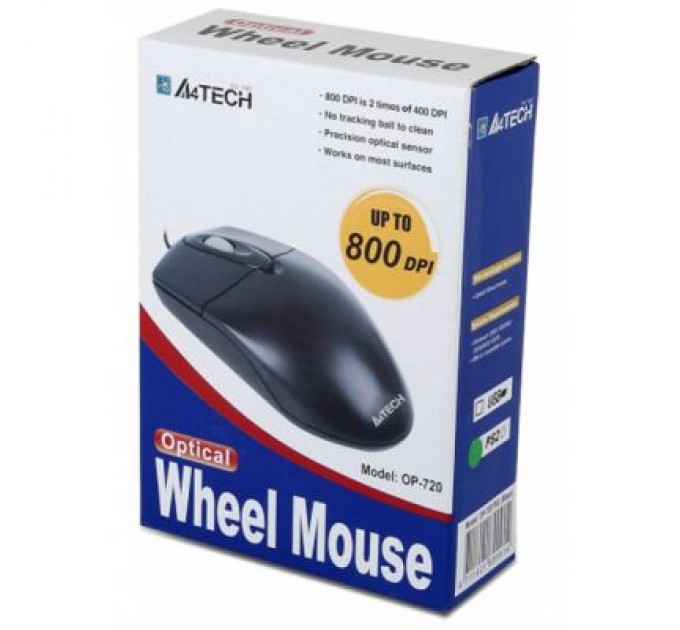 A4Tech Мишка A4Tech OP-720 Black-USB