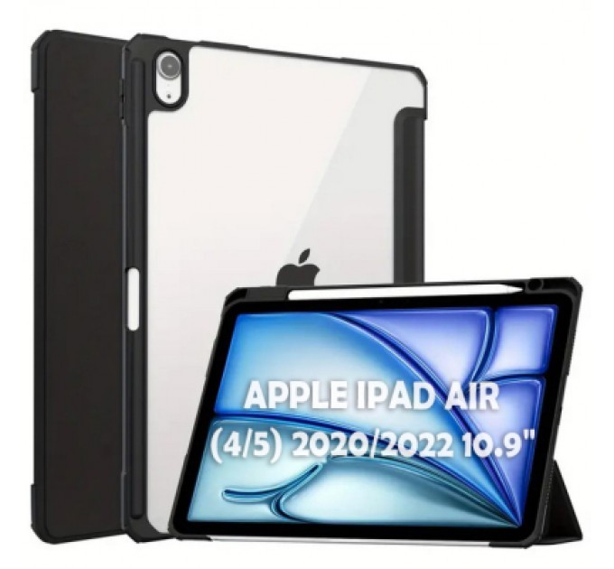 BeCover Чохол до планшета BeCover Soft Edge TPU Apple Pencil Apple iPad Air (4/5) 2020/2022 10.9" Black (711696)
