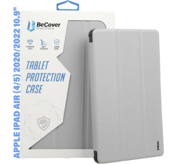 BeCover Чохол до планшета BeCover Soft Edge TPU Apple Pencil Apple iPad Air (4/5) 2020/2022 10.9" Gray (711699)