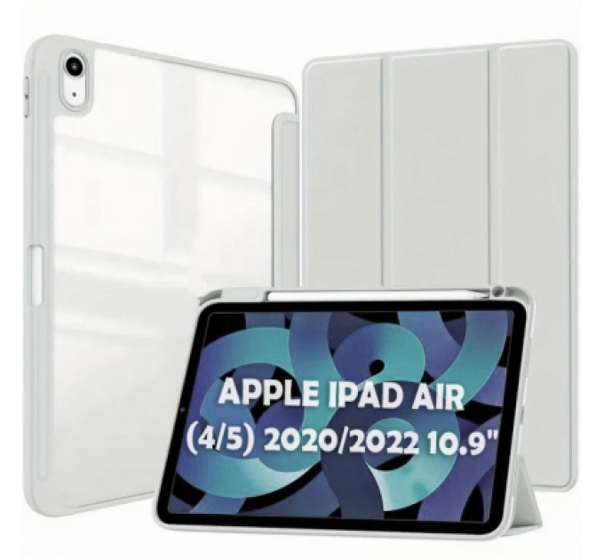 BeCover Чохол до планшета BeCover Soft Edge TPU Apple Pencil Apple iPad Air (4/5) 2020/2022 10.9" Gray (711699)
