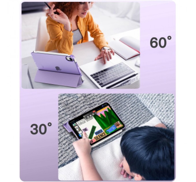 BeCover Чохол до планшета BeCover Tri Fold Hard BeCover Apple iPad Mini 7 2024 Purple (712455)