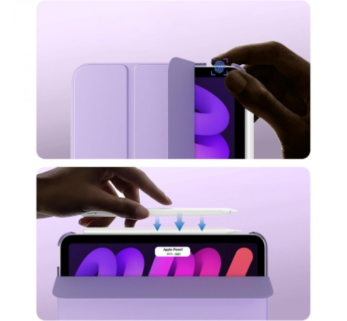 BeCover Чохол до планшета BeCover Tri Fold Hard BeCover Apple iPad Mini 7 2024 Purple (712455)