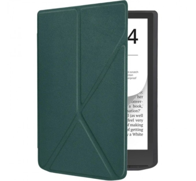 BeCover Чохол до електронної книги BeCover Ultra Slim Origami PocketBook 743G InkPad 4/InkPad Color 2/InkPad Color 3 (7.8") Dark Green (713084)