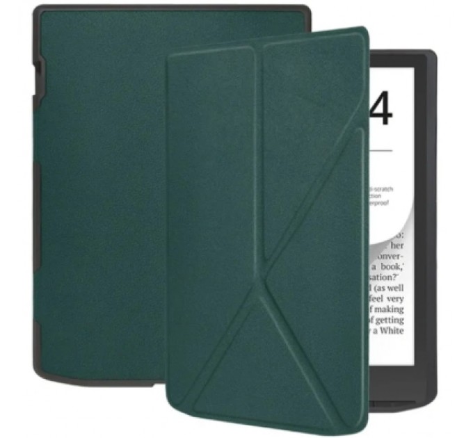 BeCover Чохол до електронної книги BeCover Ultra Slim Origami PocketBook 743G InkPad 4/InkPad Color 2/InkPad Color 3 (7.8") Dark Green (713084)