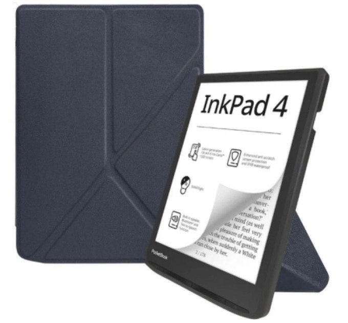BeCover Чохол до електронної книги BeCover Ultra Slim Origami PocketBook 743G InkPad 4/InkPad Color 2/InkPad Color 3 (7.8") Deep Blue (713083)