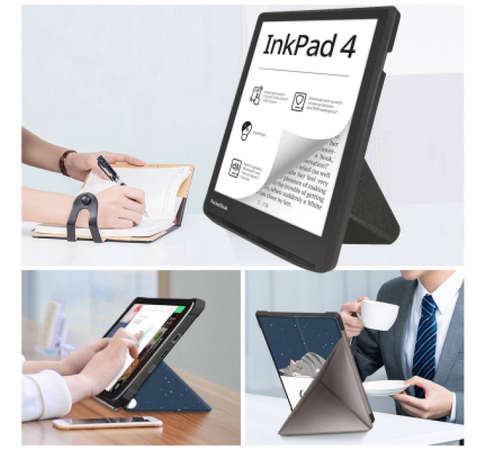 BeCover Чохол до електронної книги BeCover Ultra Slim Origami PocketBook 743G InkPad 4/InkPad Color 2/InkPad Color 3 (7.8") Good Night (713088)