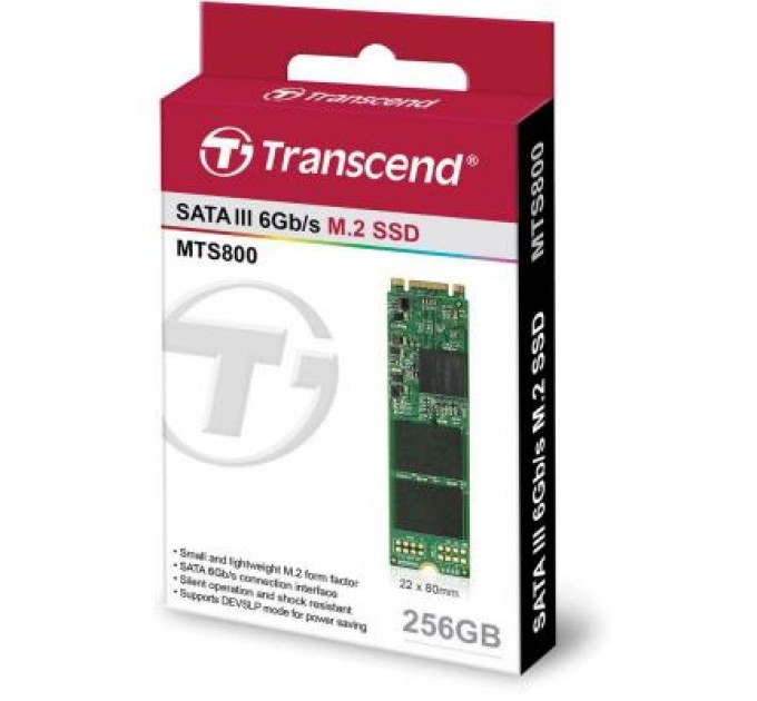 Transcend Накопичувач SSD M.2 2280 256GB Transcend (TS256GMTS800S)