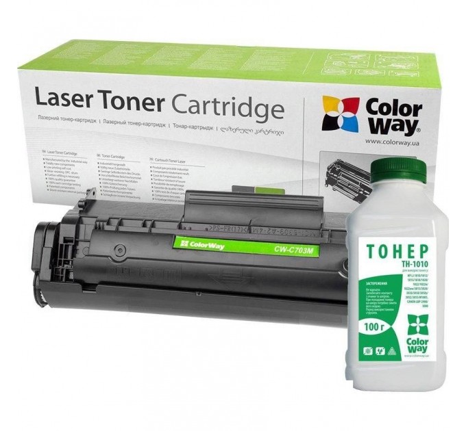 ColorWay Картридж CW (CW-HQ2612/TH-1010) HP LJ Q2612A/Canon FX-10 Universal + Тонер (TH-1010) 3х100г