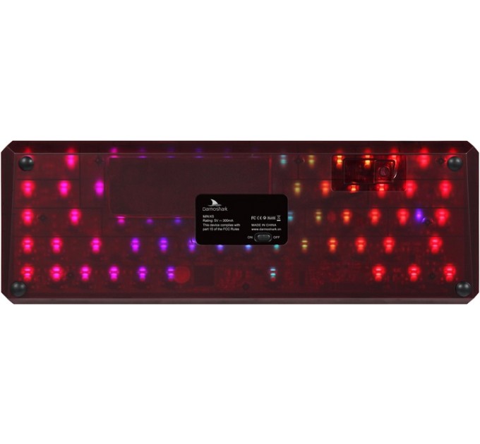 Motospeed Клавіатура бездротова Motospeed Darmoshark K5 Gateron Red Red-Black (dmk5rbgr)