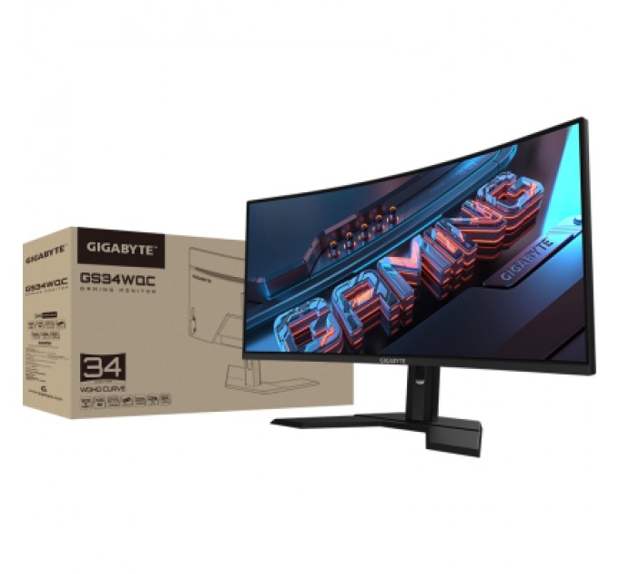 GIGABYTE Монітор GIGABYTE GS34WQC Gaming Monitor