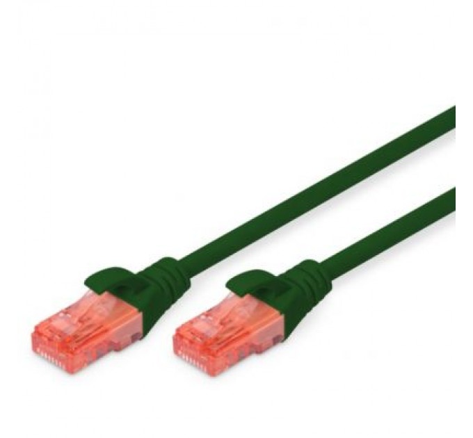 Digitus Патч-корд 1м, CAT 6 UTP, AWG 26/7, Cu, LSZH, green Digitus (DK-1617-010/G)